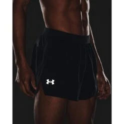 Short Under Armour Fendu Launch Run -Promos Randonnée Boutique 1361491 001 5