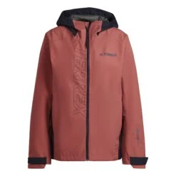 Veste Imperméable Femme Adidas Terrex Gore-Tex Paclite -Promos Randonnée Boutique adidas hh9174 2 apparel photography front center view white