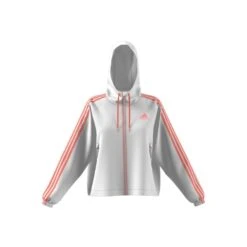 Veste Imperméable Femme Adidas BSC 3-Stripes -Promos Randonnée Boutique adidas ht8752 4 apparel zip turntable 3d 1 white