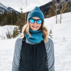 Bonnet Buff Knitted Marin Denim -Promos Randonnée Boutique buff bu123514.788.10.00 4