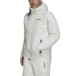 Veste Adidas Terrex MYSHELTER PrimaLoft Padded -Promos Randonnée Boutique gq3697 app on model front white