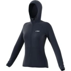 Veste Femme Adidas Terrex Tech Fleece Lite Ed -Promos Randonnée Boutique gu3809 app virtual standard white