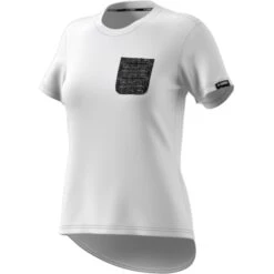 T-shirt Femme Adidas Terrex Pocket Graphic -Promos Randonnée Boutique gu8983 app virtual standard white