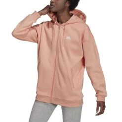 Veste Femme Adidas Essentials Small Logo Full-Zip 10 Veste Femme Adidas Essentials Small Logo Full-Zip -Promos Randonnée Boutique h10179 app on model front white