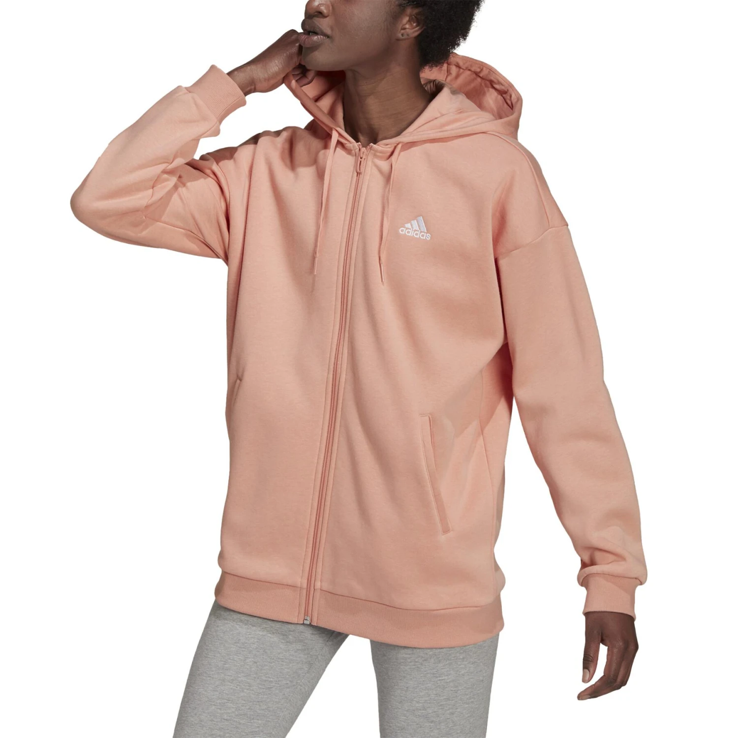 Veste Femme Adidas Essentials Small Logo Full-Zip 5 Veste Femme Adidas Essentials Small Logo Full-Zip – Image 5