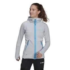 Polaire Femme Adidas Terrex Tech Flooce Hiking Fleece -Promos Randonnée Boutique h51461 app on model standard white