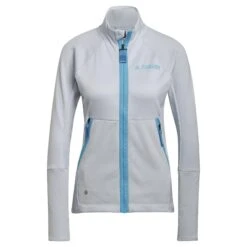 Polaire Femme Adidas Terrex Tech Flooce Hiking Fleece -Promos Randonnée Boutique h51461 app photo front center white