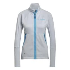 Polaire Femme Adidas Terrex Tech Flooce Hiking Fleece -Promos Randonnée Boutique h51461 app photo front white