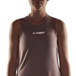 Débardeur Femme Adidas Terrex Multi -Promos Randonnée Boutique he1751 app on model detail 1 white