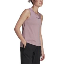 Débardeur Femme Adidas Terrex Multi -Promos Randonnée Boutique he1751 app on model front white