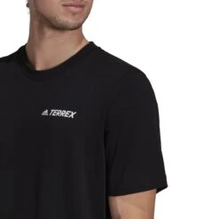 T-shirt Adidas Terrex Mountain Landscape Graphic -Promos Randonnée Boutique he1769 app on model detail 1 white