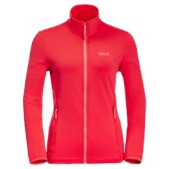 Polaire Femme Jack Wolfskin Peak Grid [Taille 2XL] -Promos Randonnée Boutique jack wolfskin 1710351 2058 9 a020 peak grid fleece w tulip red