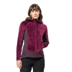 Polaire à Capuche Zippé Femme Jack Wolfskin Rotwand (GT) [Taille 2XL]