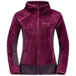 Polaire à Capuche Zippé Femme Jack Wolfskin Rotwand (GT) [Taille 2XL] -Promos Randonnée Boutique jack wolfskin 1710741 1014 5