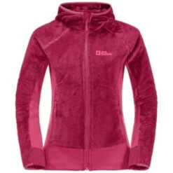 Polaire à Capuche Zippé Femme Jack Wolfskin Rotwand (GT) [Taille 2XL] -Promos Randonnée Boutique jack wolfskin 1710741 2160 5