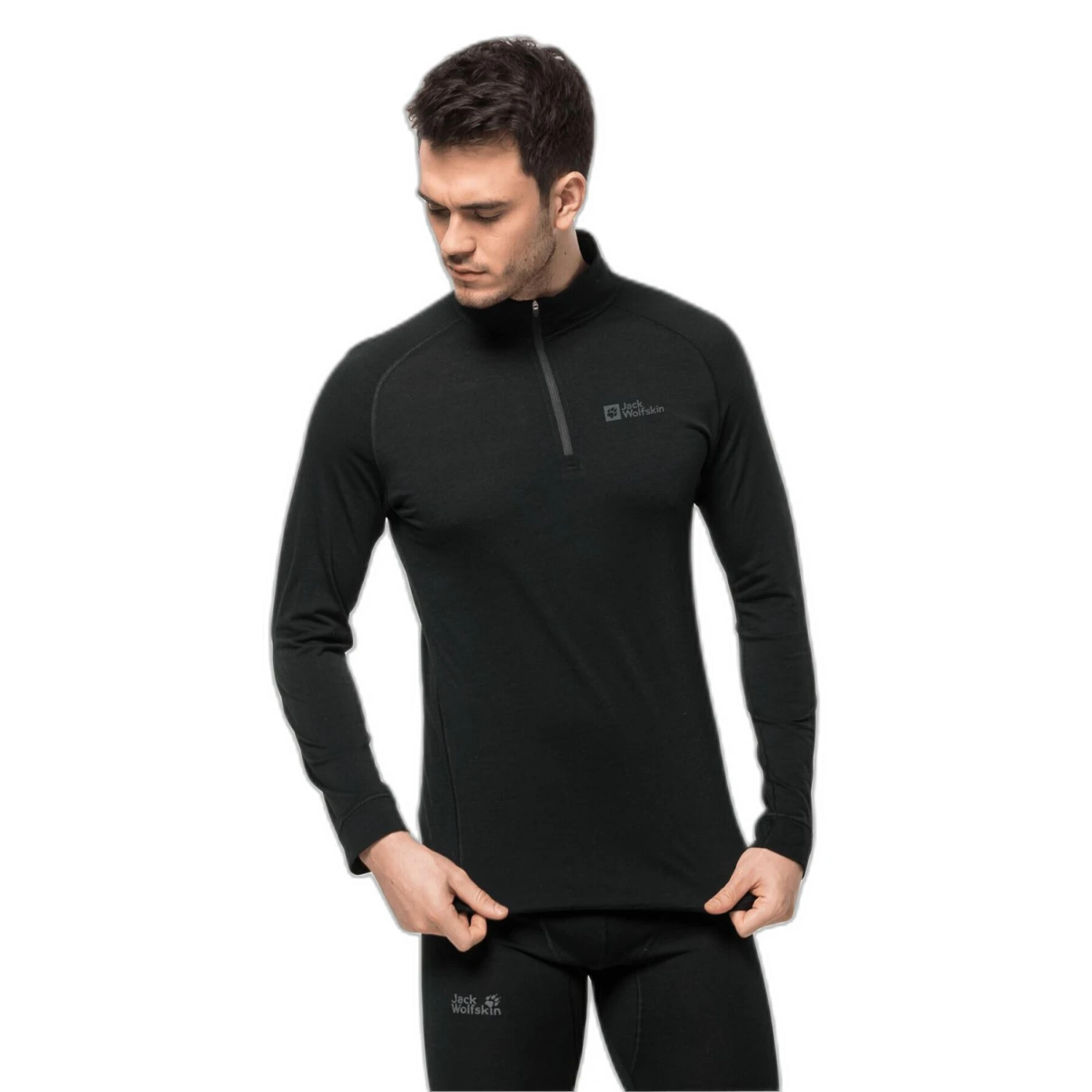 T-shirt Technique Manches Longues Laine Jack Wolfskin Alpspitze 1 T-shirt Technique Manches Longues Laine Jack Wolfskin Alpspitze