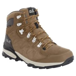 Chaussures De Randonnée Femme Jack Wolfskin Refugio Texapore [Taille 37] -Promos Randonnée Boutique jack wolfskin 4050871 5238 9 f360 refugio texapore mid w brown apricot