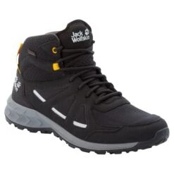 Chaussures De Randonnée Jack Wolfskin Woodland 2 Texapore Mid GT -Promos Randonnée Boutique jack wolfskin 4051261 6055 9 f360 woodland 2 texapore mid m black burly yellow xt
