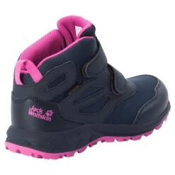 Chaussures De Randonnée Enfant Jack Wolfskin Woodland Texaporeid Mid VC -Promos Randonnée Boutique jack wolfskin 4052591 1239 3 f350 woodland texapore mid vc k blue pink