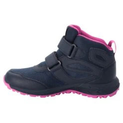 Chaussures De Randonnée Enfant Jack Wolfskin Woodland Texaporeid Mid VC -Promos Randonnée Boutique jack wolfskin 4052591 1239 4 f340 woodland texapore mid vc k blue pink
